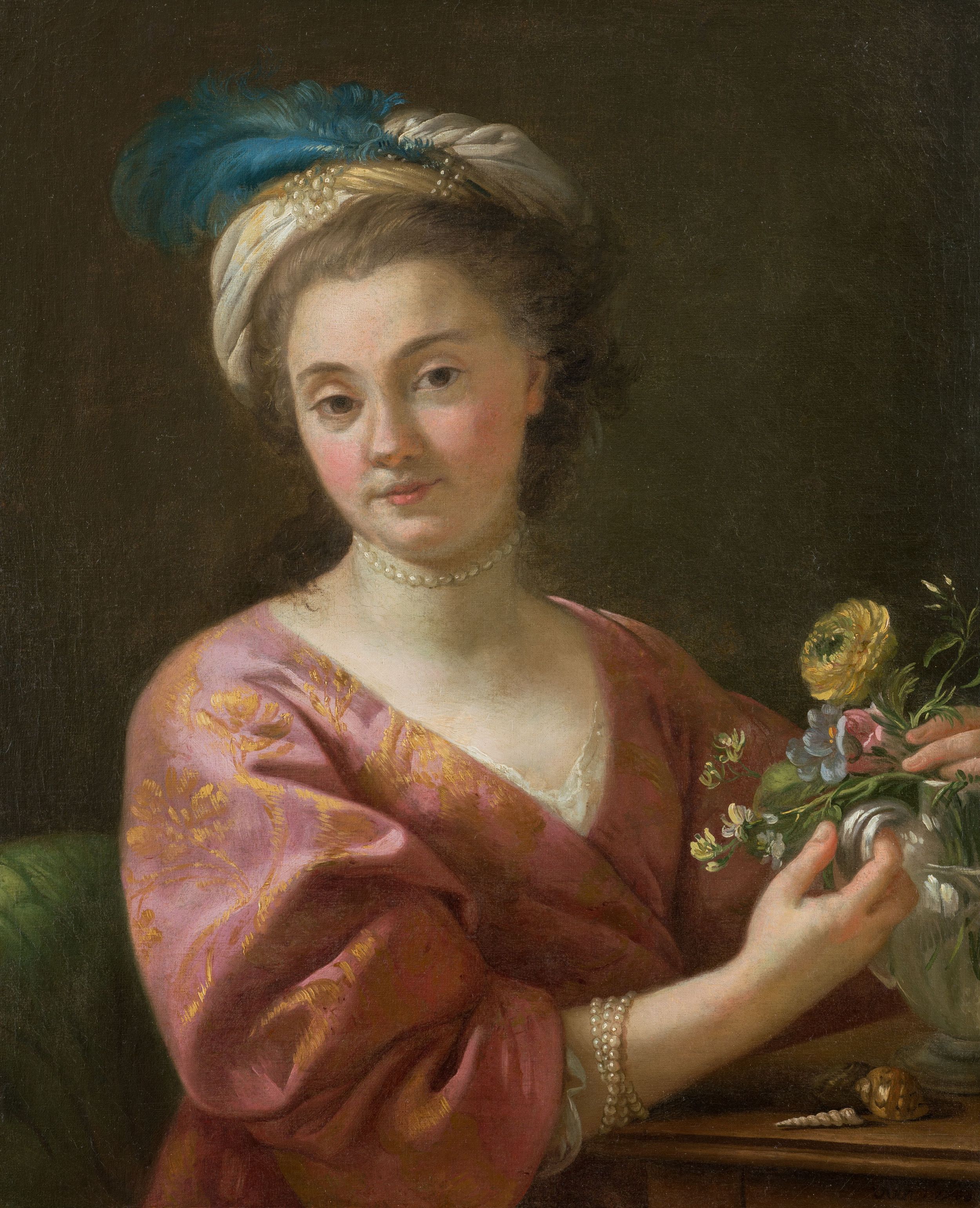 Vien, Portrait de madame Vien, 1760, Huile sur toile, Montpellier, musée Fabre