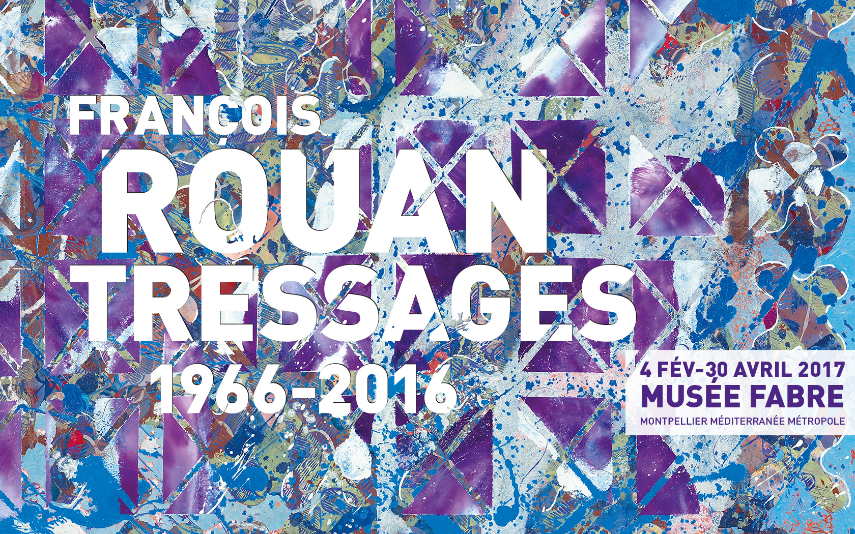 Affiche de François ROUAN Tressage 1966 - 2016