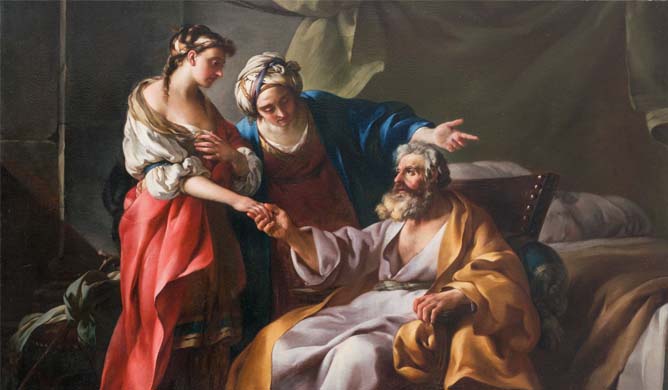 Joseph-Marie Vien, Sarah présentant Agar à Abraham