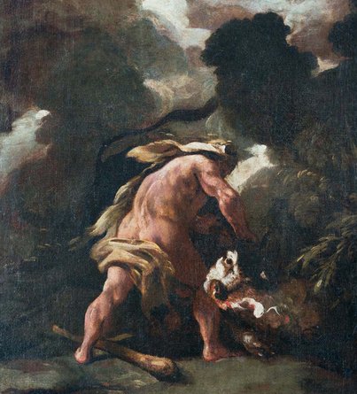 Luca GIORDANO, Hercule domptant le taureau de Crète