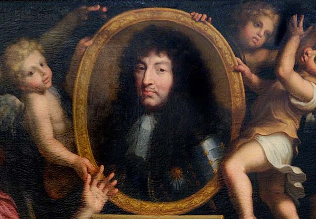 Pierre Mosnier - Louis XIV admiré par l'univers