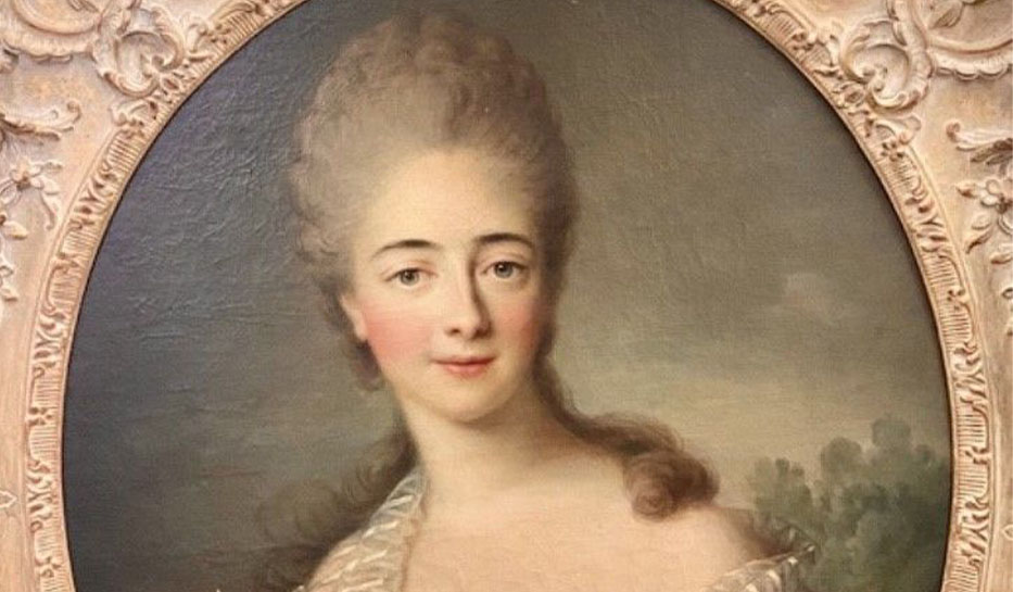 Jean Ranc - Portrait de Madame Du Barry tenant une corbeille de roses