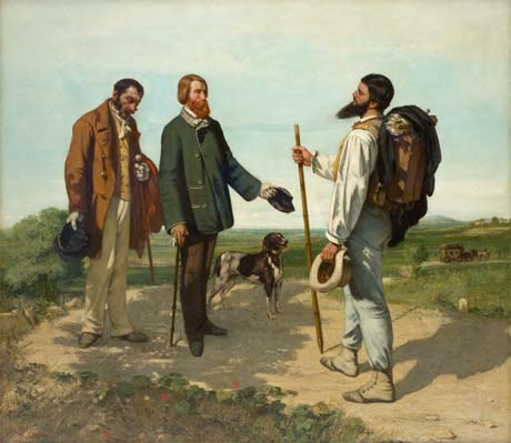 COURBET Gustave, La Rencontre ou Bonjour, Monsieur Courbet