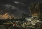 Claude-Joseph Vernet, Tempête avec naufrage d'un vaisseau  (Munich, Bayerische Staatsgemäldesammlungen - Alte Pinakothek)
