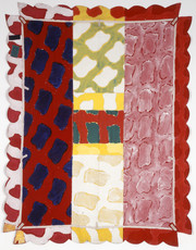 Claude Viallat, Sans titre (Hommage à Matisse), 1978, Acrylique sur taud de marché, 380 x 295 cm, Musée d’art moderne Saint-Etienne-Métropole